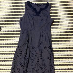 Gorgeous denim embroidery dress